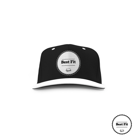 Black/White Best Fit Logo Hat - Best Fit Apparel